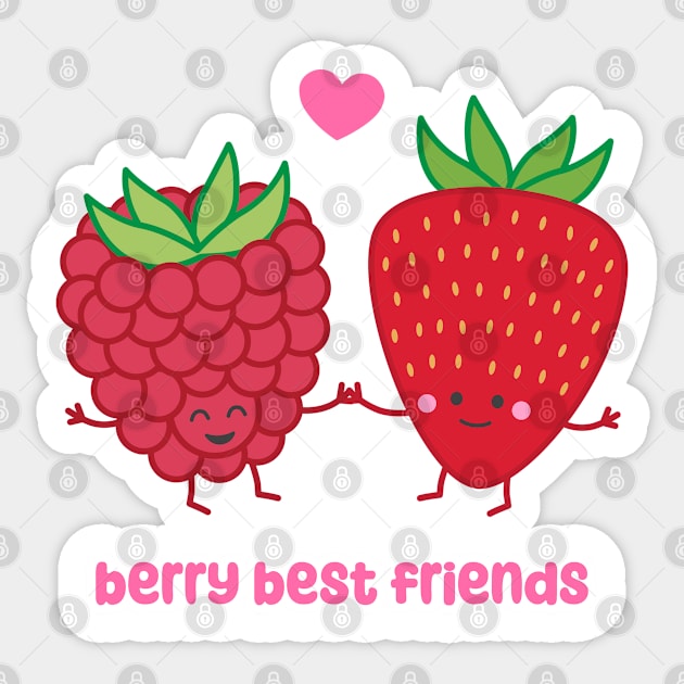 Berry Best Friends | by queenie's cards Sticker by queenie's cards